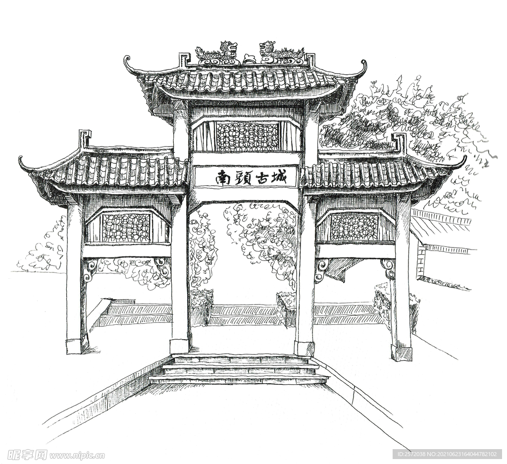 景区牌坊