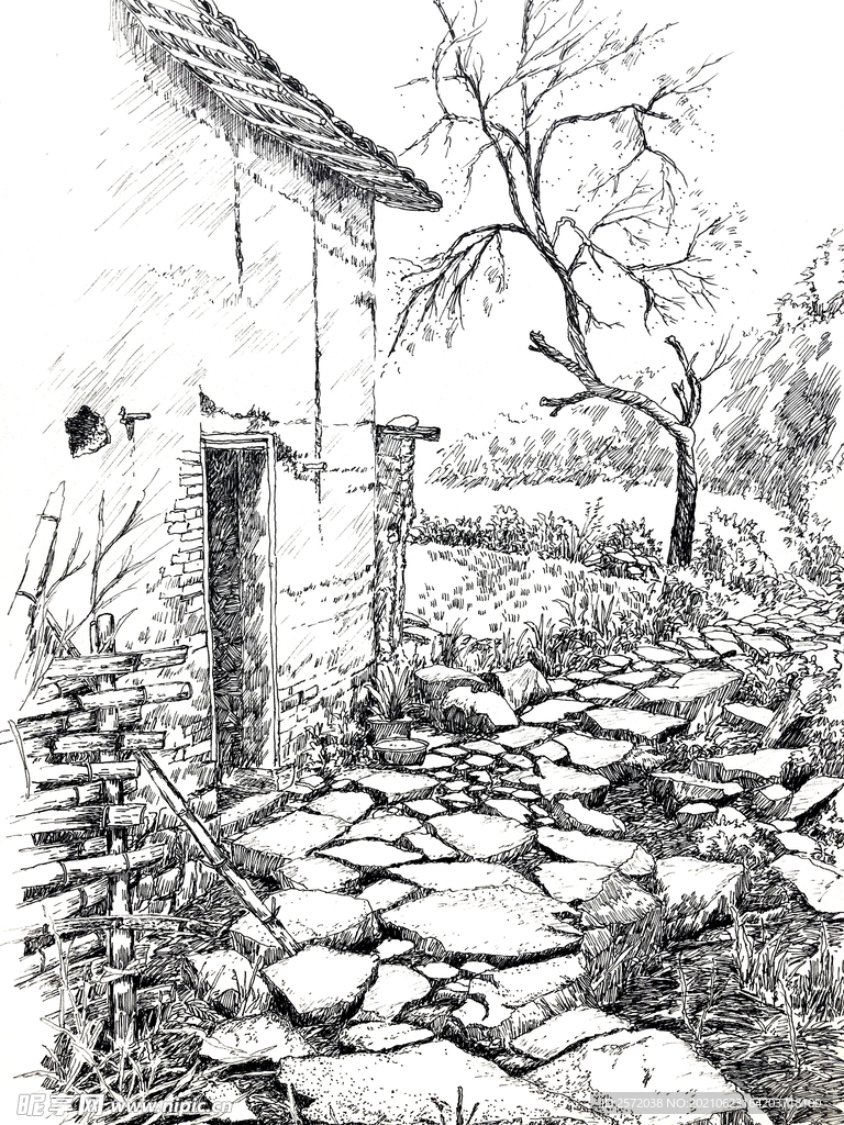 乡村的小道