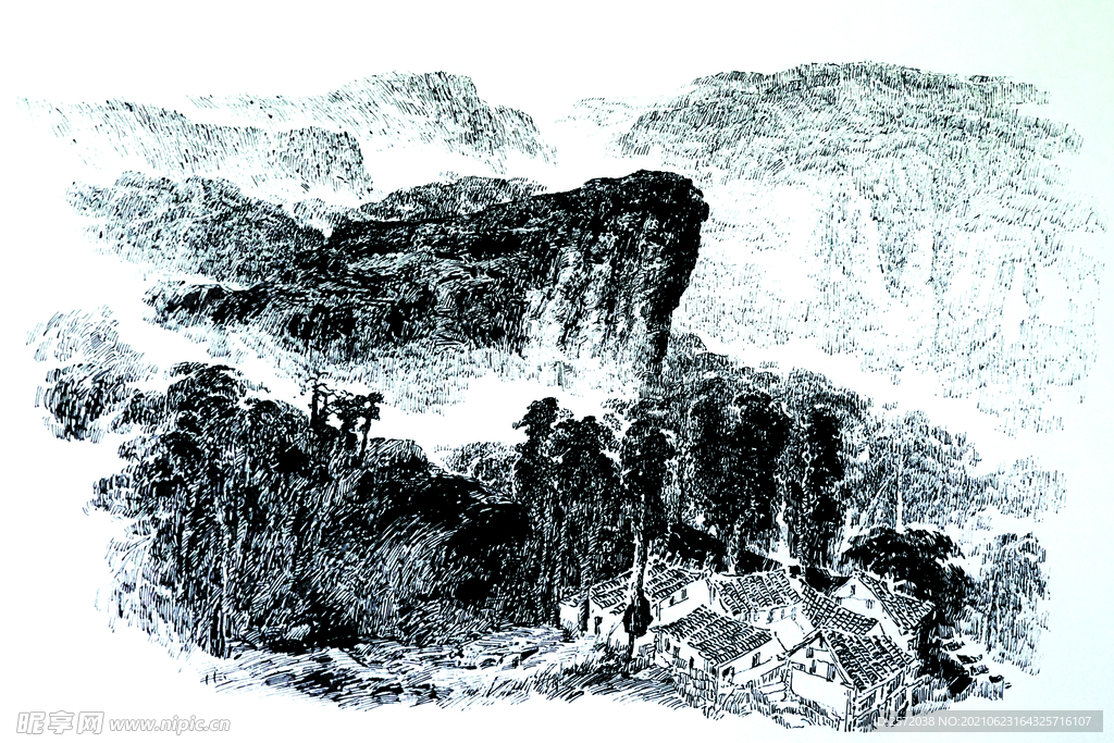 烟霞山风光
