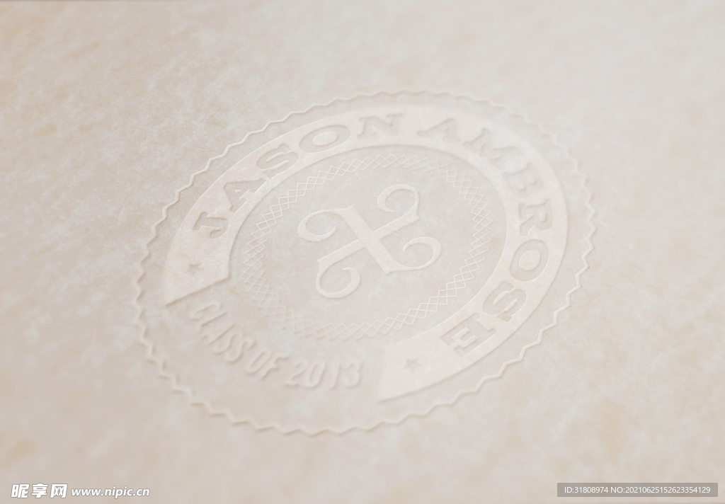 蕾丝质感白色logo样机展示