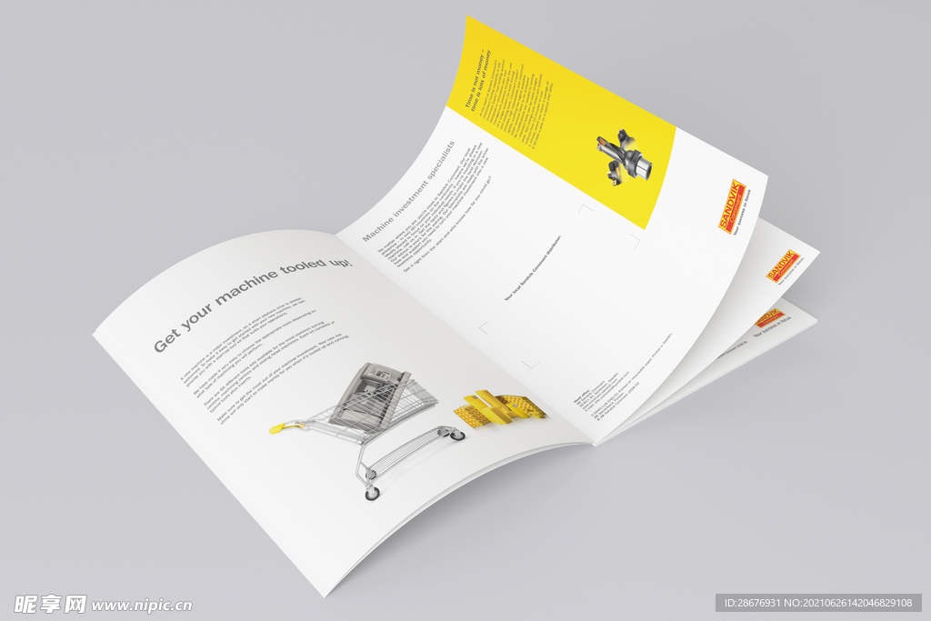 画册样机书籍展示封面内页贴图