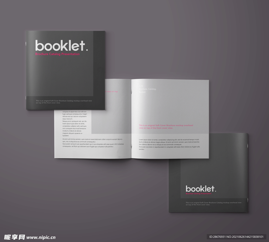画册样机书籍展示封面内页贴图