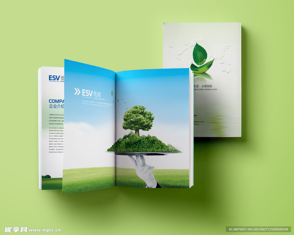 画册样机书籍展示封面内页贴图