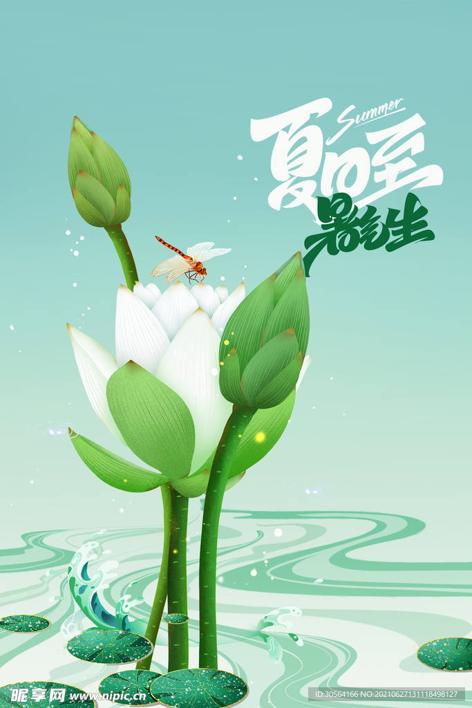 夏季节气传统活动宣传海报素材