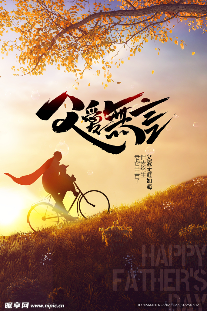 父亲节节日活动宣传海报素材