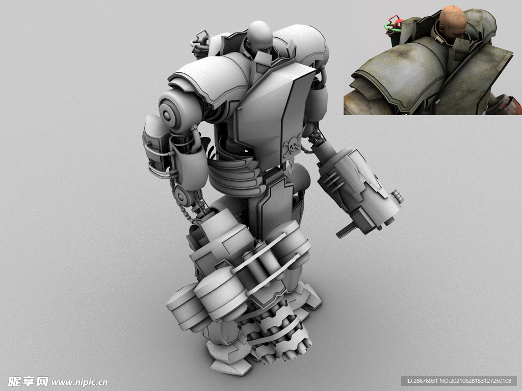 3D机器角色模型