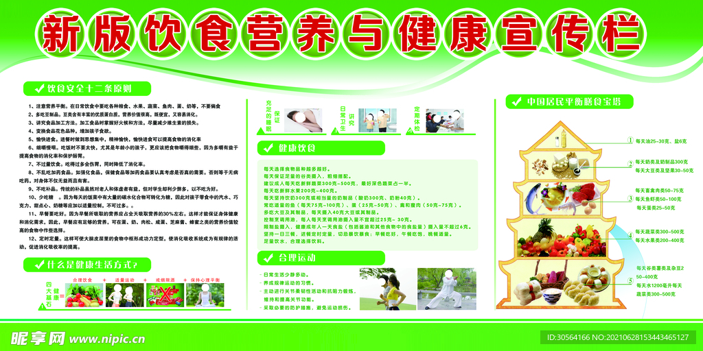 饮食健康公益活动宣传海报素材
