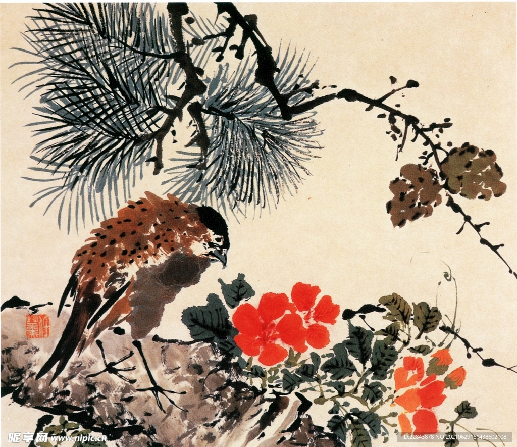 水墨画  