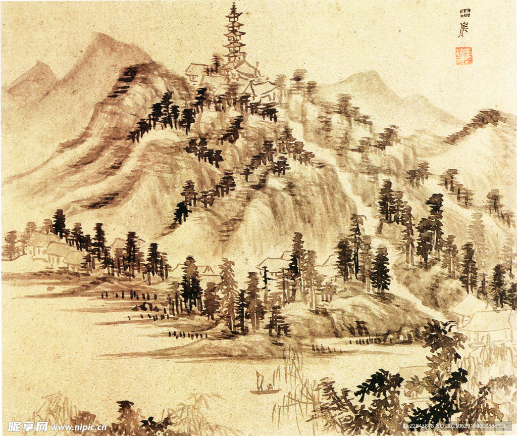 名家字画 古典字画  水墨画 