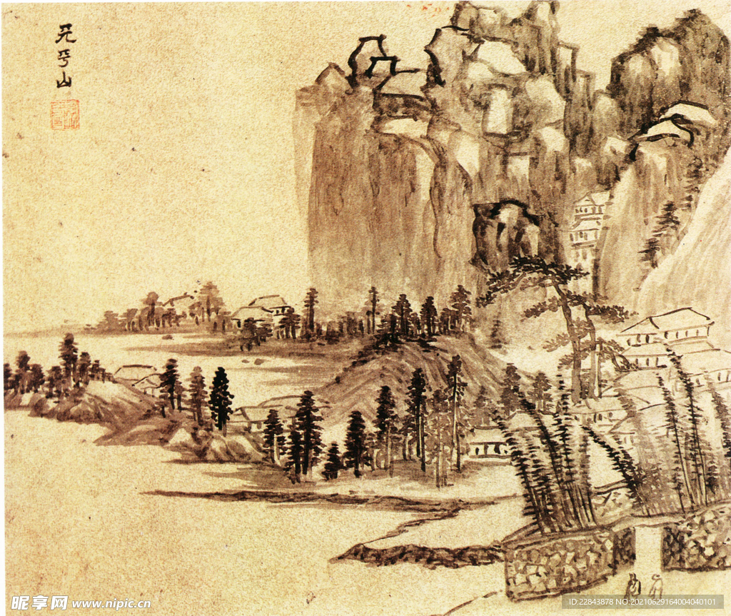 名家字画 古典字画  水墨画 