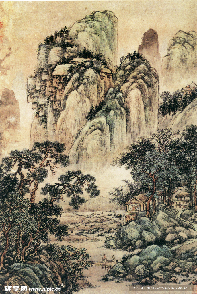 名家字画 古典字画 山水画  