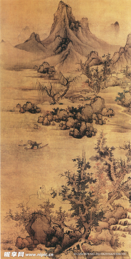 名家字画 古典字画 山水画  