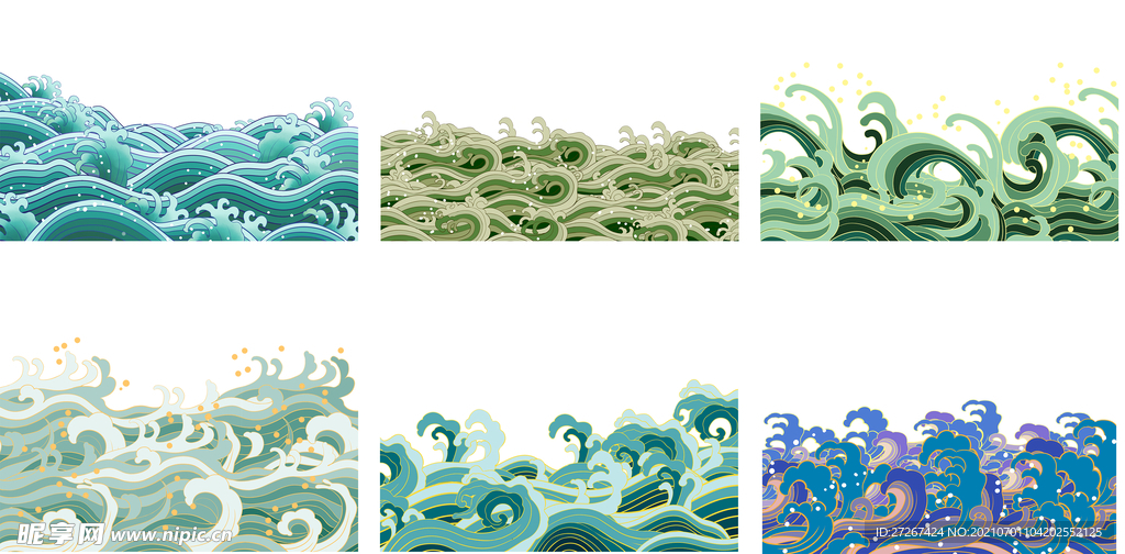 抽象海浪           