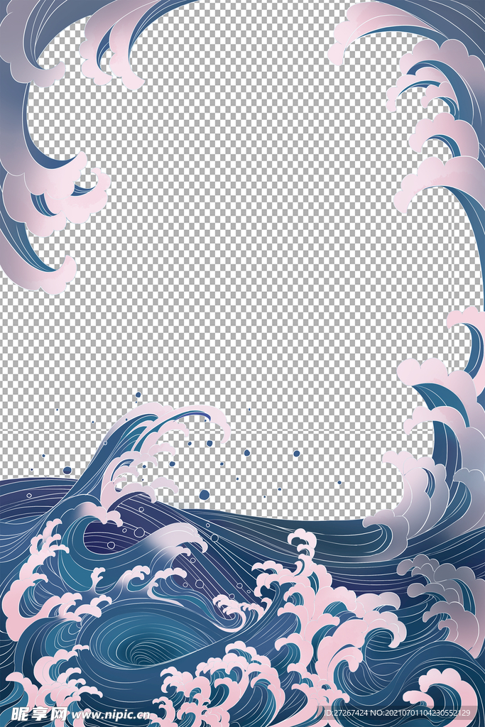 抽象海浪           