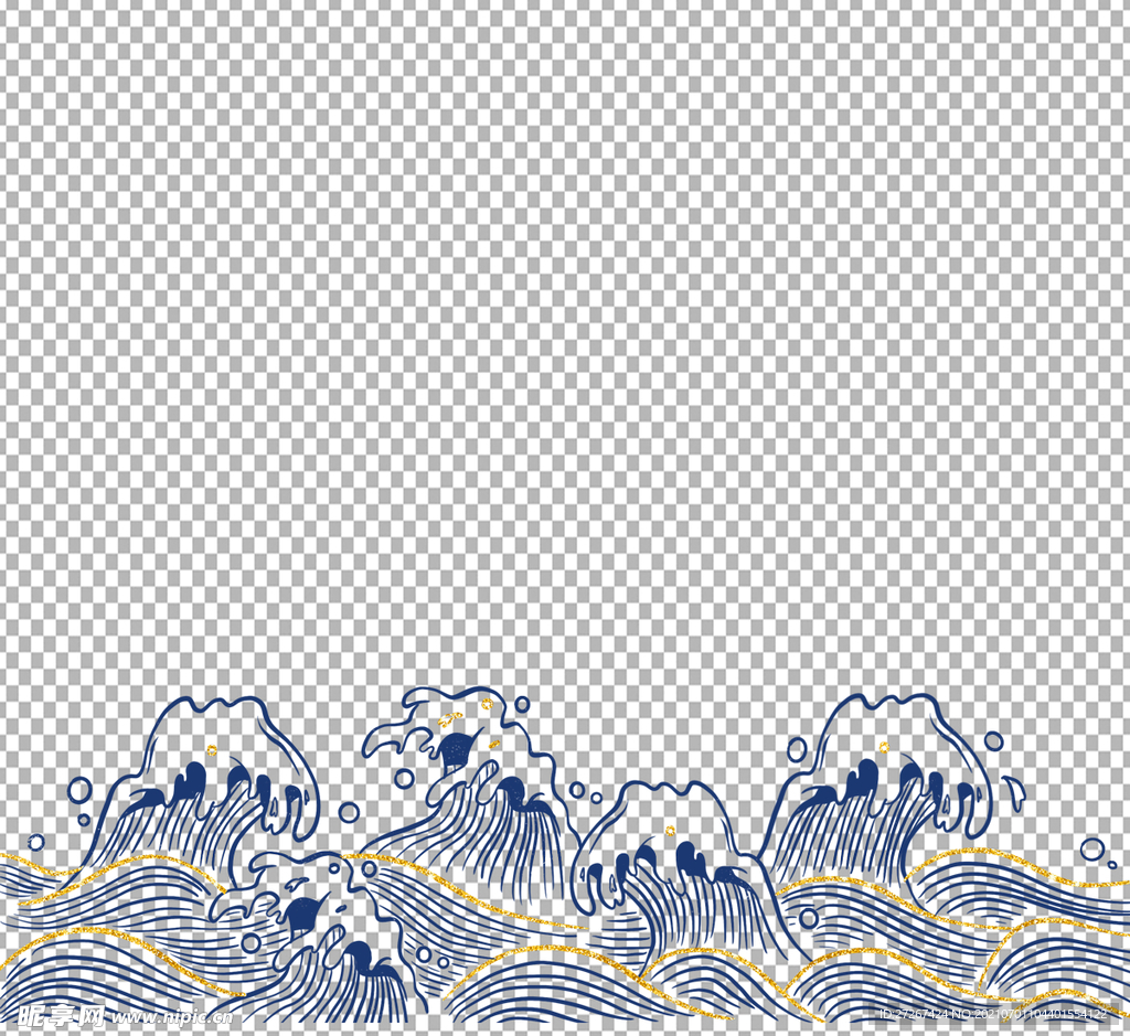 抽象海浪           