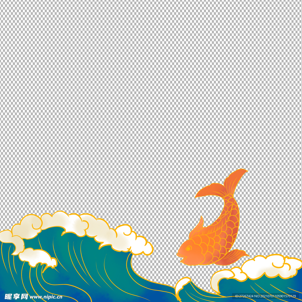 国潮浪花           