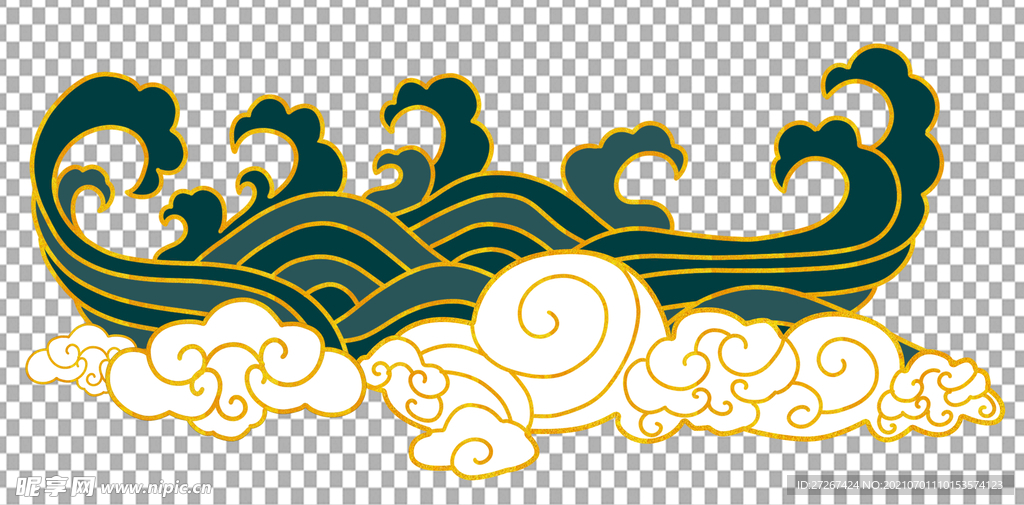 国潮浪花           