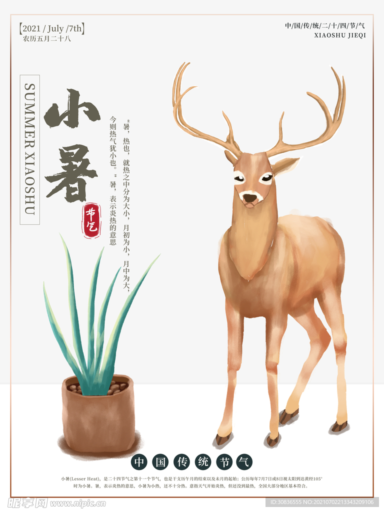 小暑海报