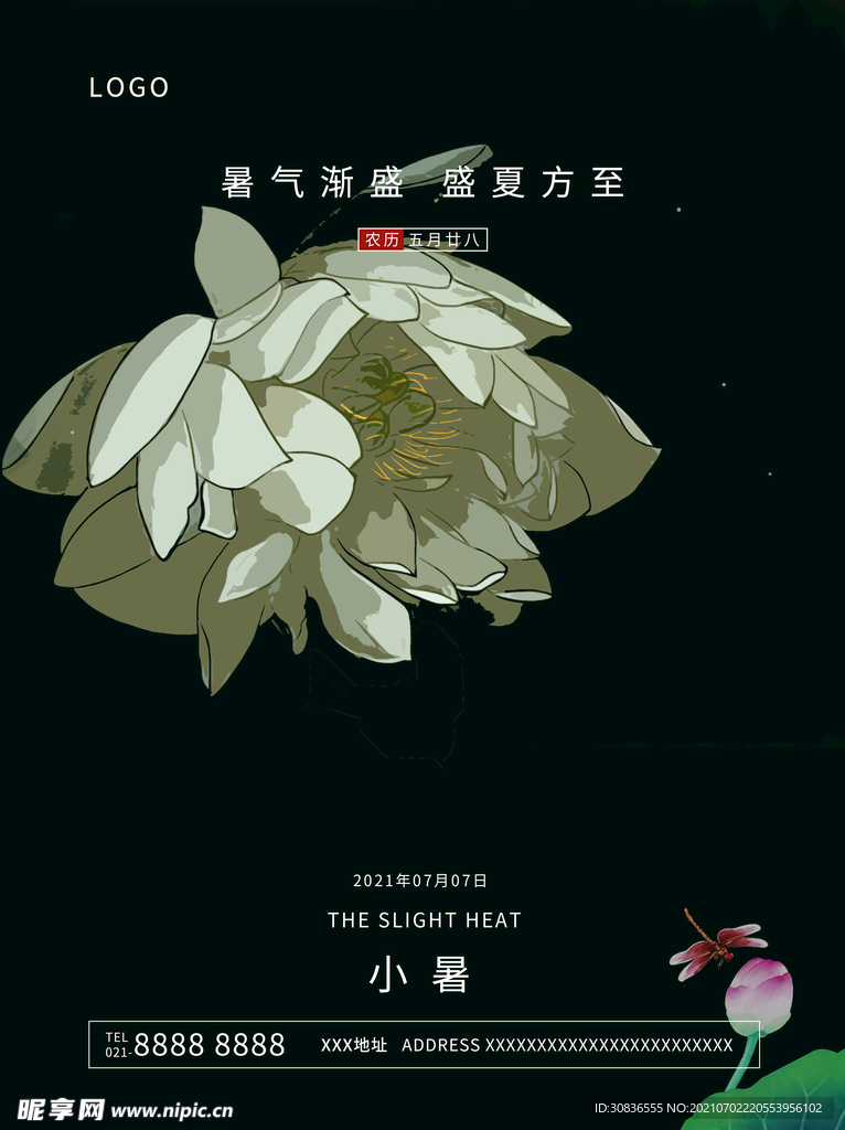小暑海报 