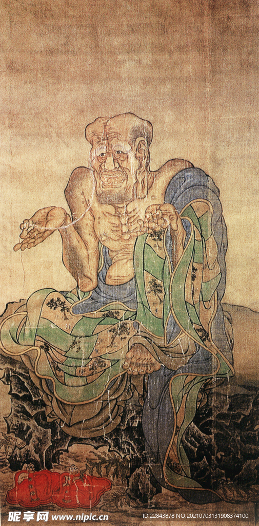 唐代彩绘 