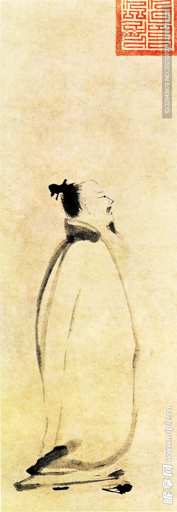 唐代彩绘  