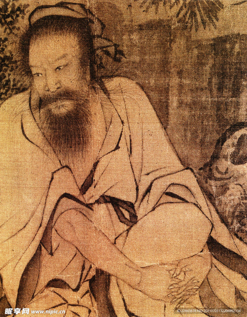 唐代彩绘  