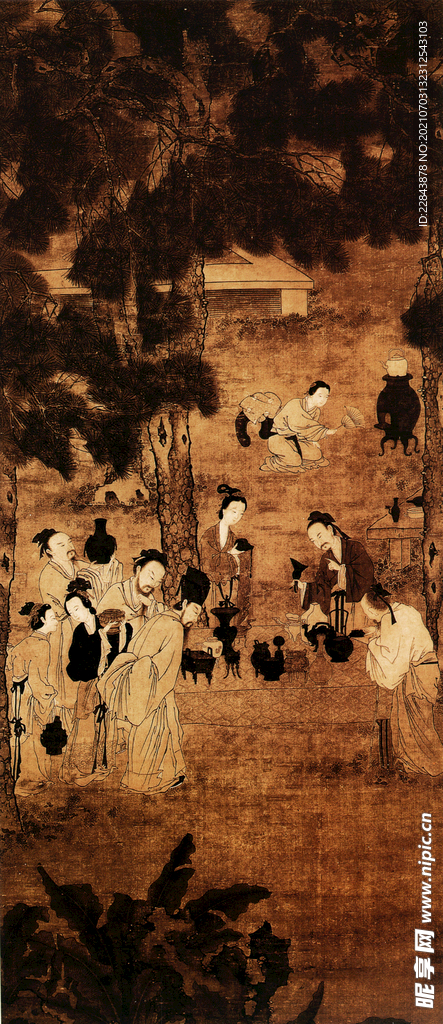 唐代彩绘 