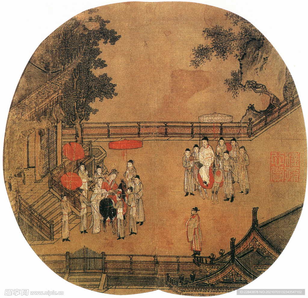 唐代彩绘 