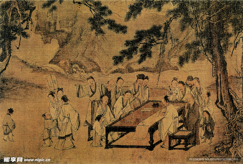 唐代彩绘 