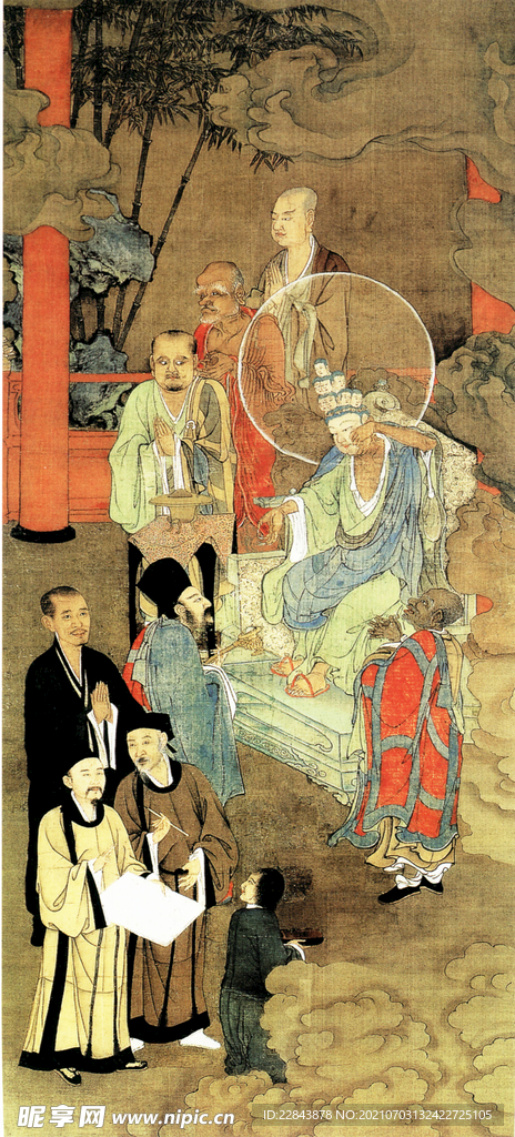 唐代彩绘 