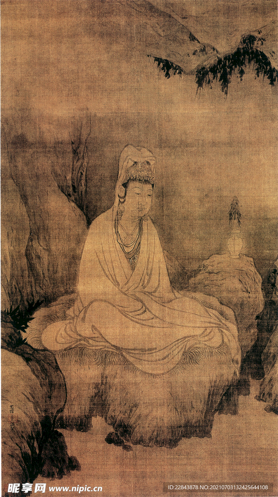 唐代彩绘 