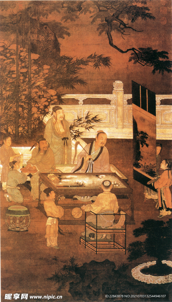 唐代彩绘 