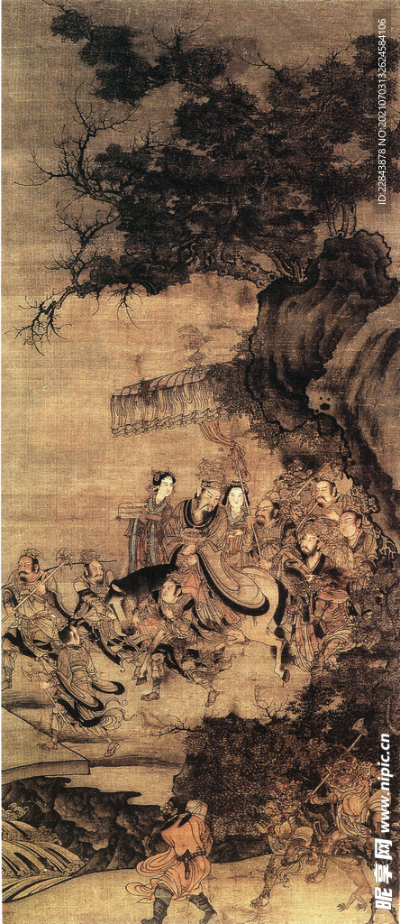 唐代彩绘 