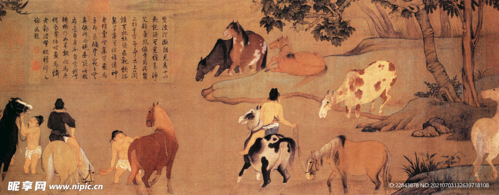 唐代彩绘  