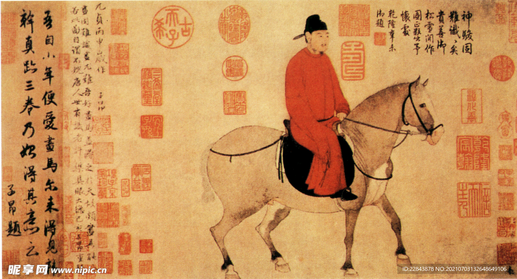 唐代彩绘  