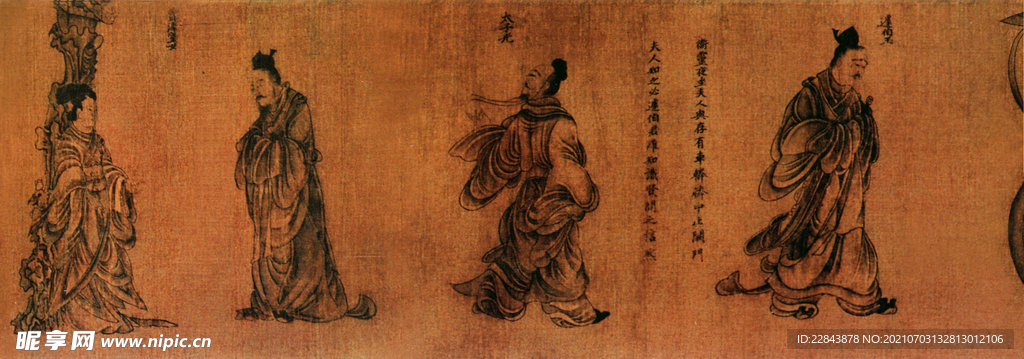 唐代彩绘 