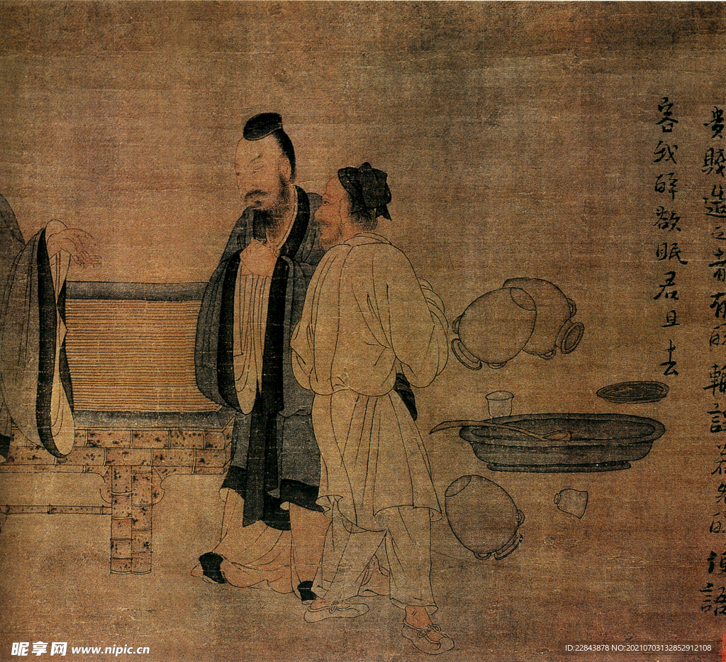 唐代彩绘 