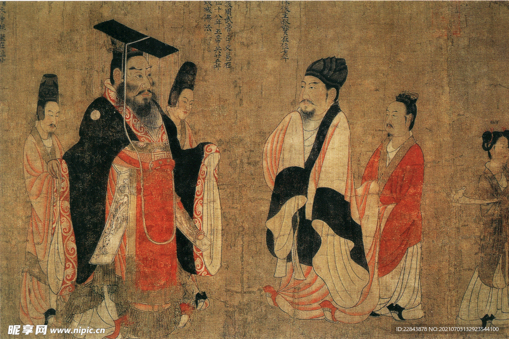 唐代彩绘 