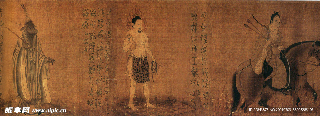 唐代彩绘  