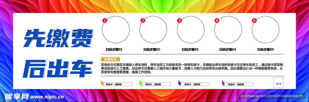 停车缴费物业活动海报素材
