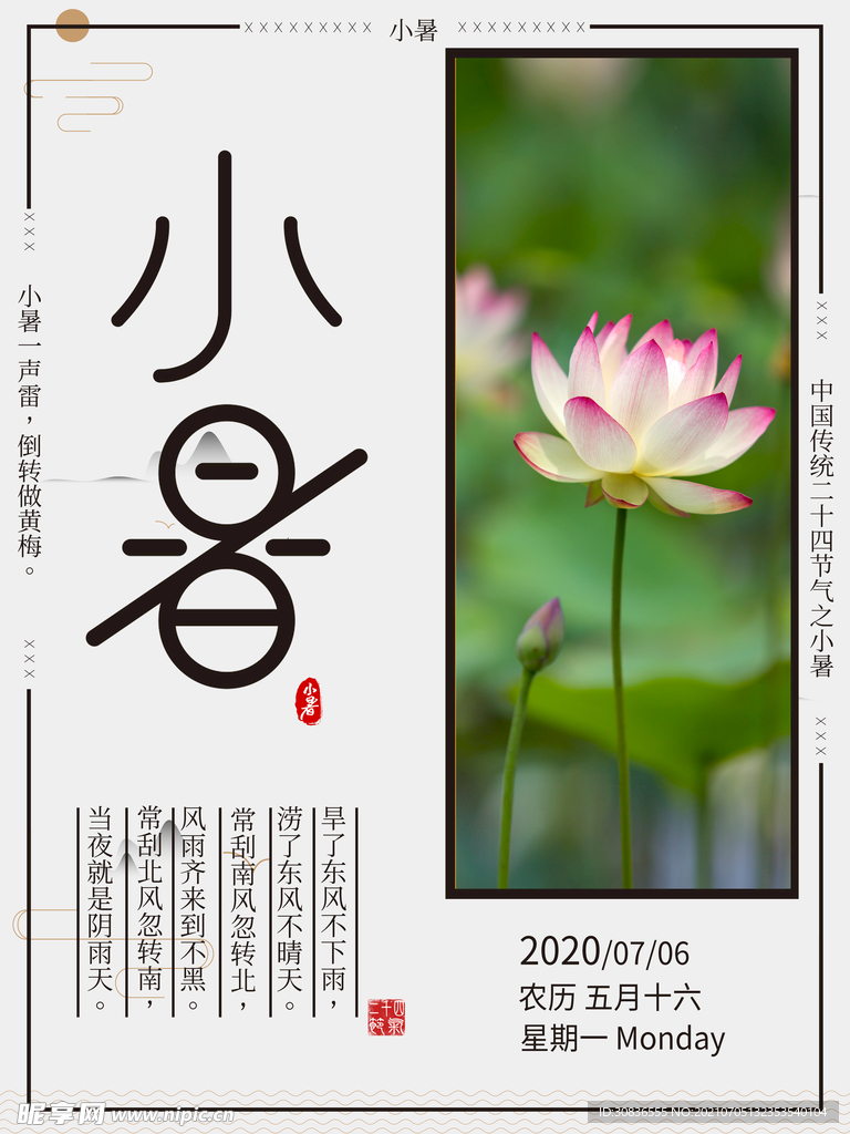 小暑海报 