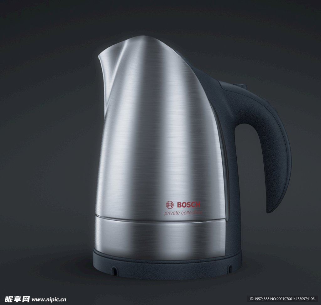C4D模型热水壶