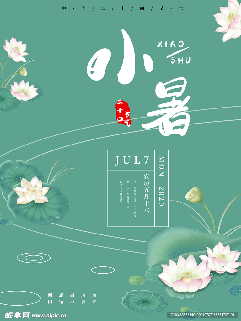 小暑海报 