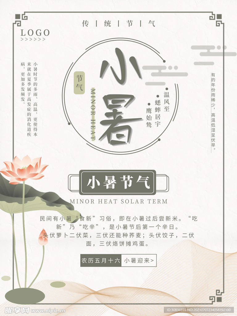 小暑海报 