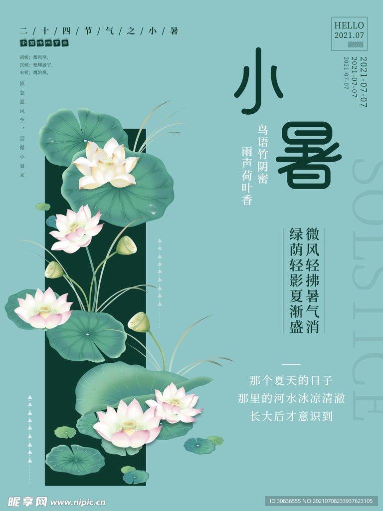 小暑海报 