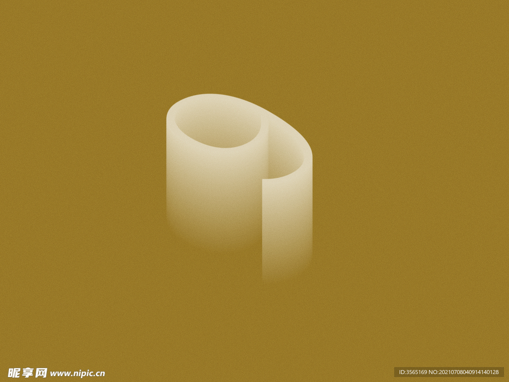 3D文字效果淡出特效PSD样机