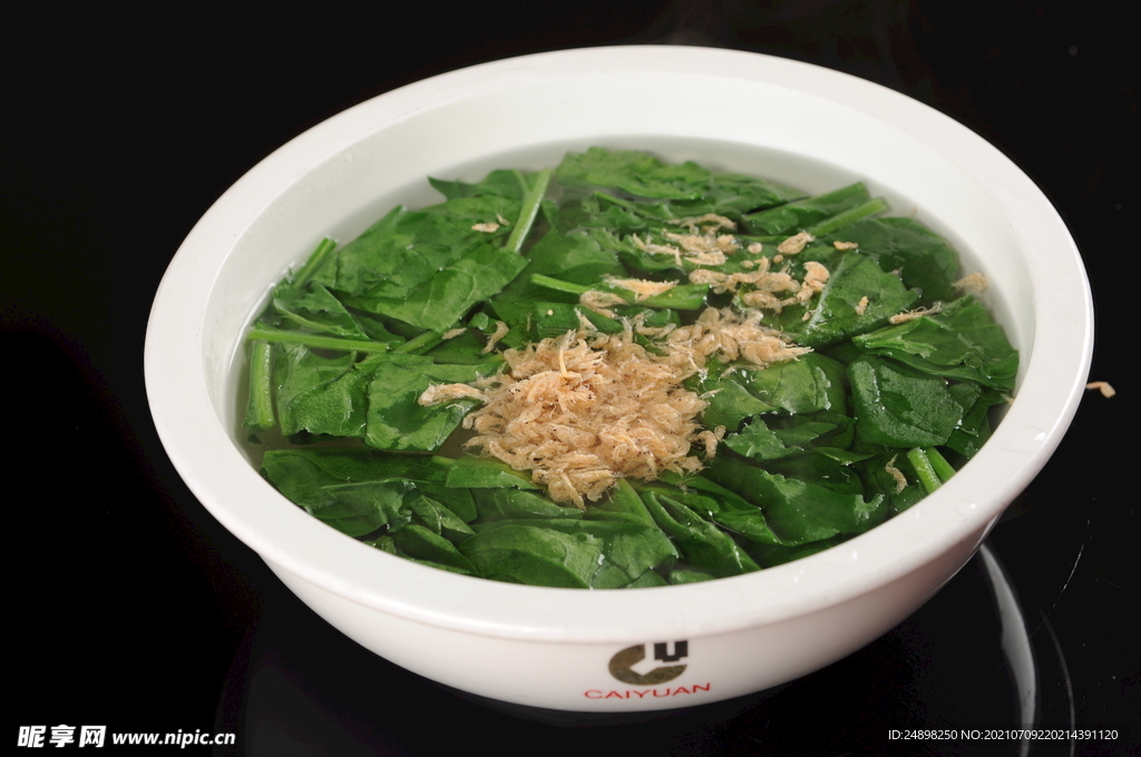 海米菠菜汤土豆丝
