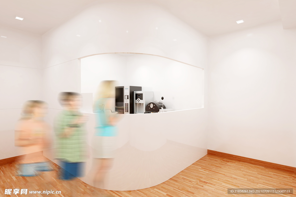 展厅场景样机模板展示