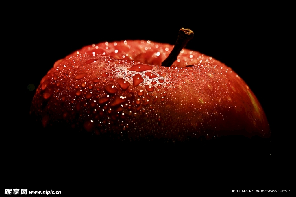 红苹果特写 