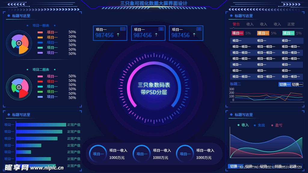 数据可视化UI 界面